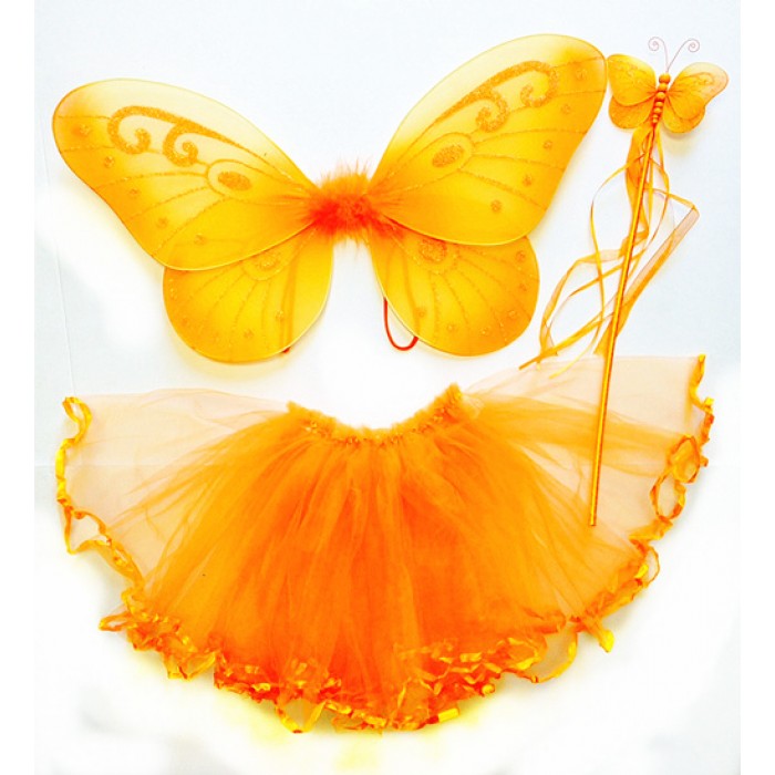 CTU6019OR ORANGE FAIRY DRESS UP SET